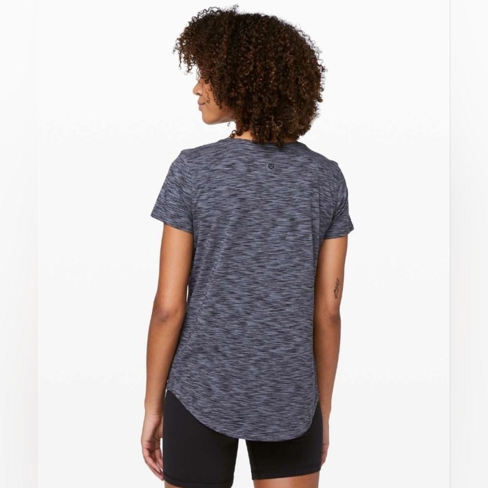 Lululemon Love Crew III Space Dye Black / Dark Shadow Size 12 - Picture 2 of 6